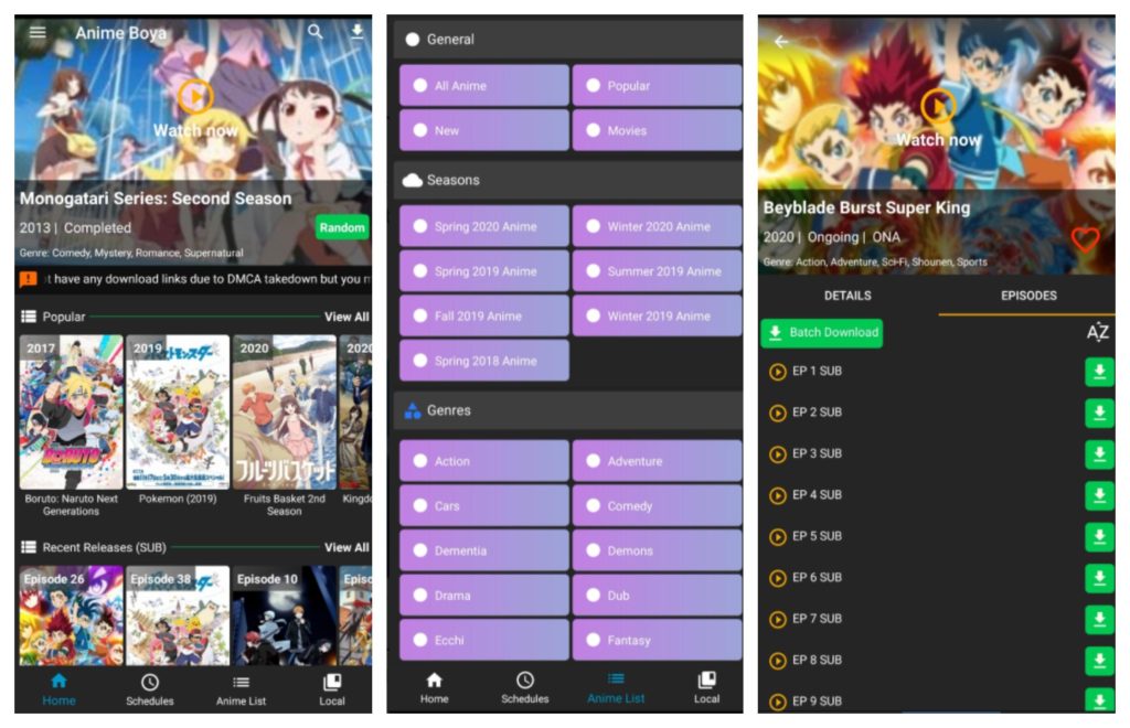 anime streaming apps AnimeBoya