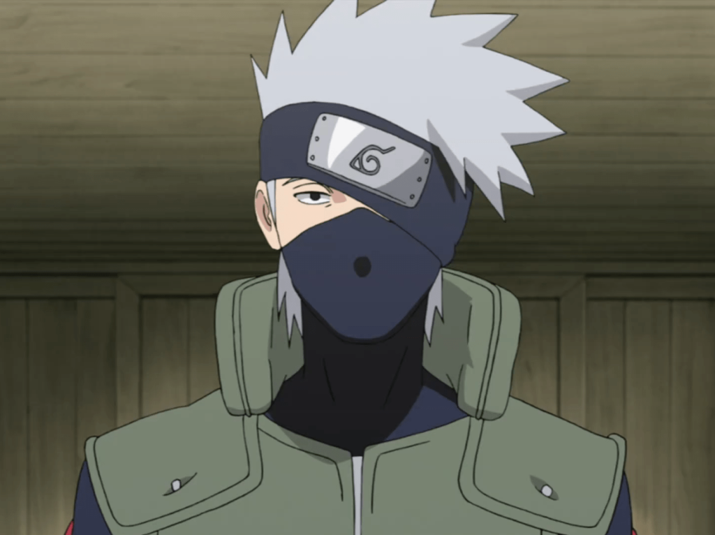 Shinobi Kakashi Hatake a white haired anime boy with mask 
