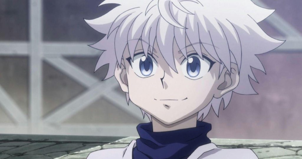 Killua Zoldyck the most powerful assassin with white hair from Hunter x Hunter anime